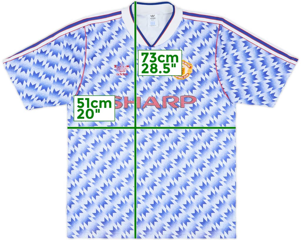 1990-92 Manchester United Away Shirt - 5/10 - (M)