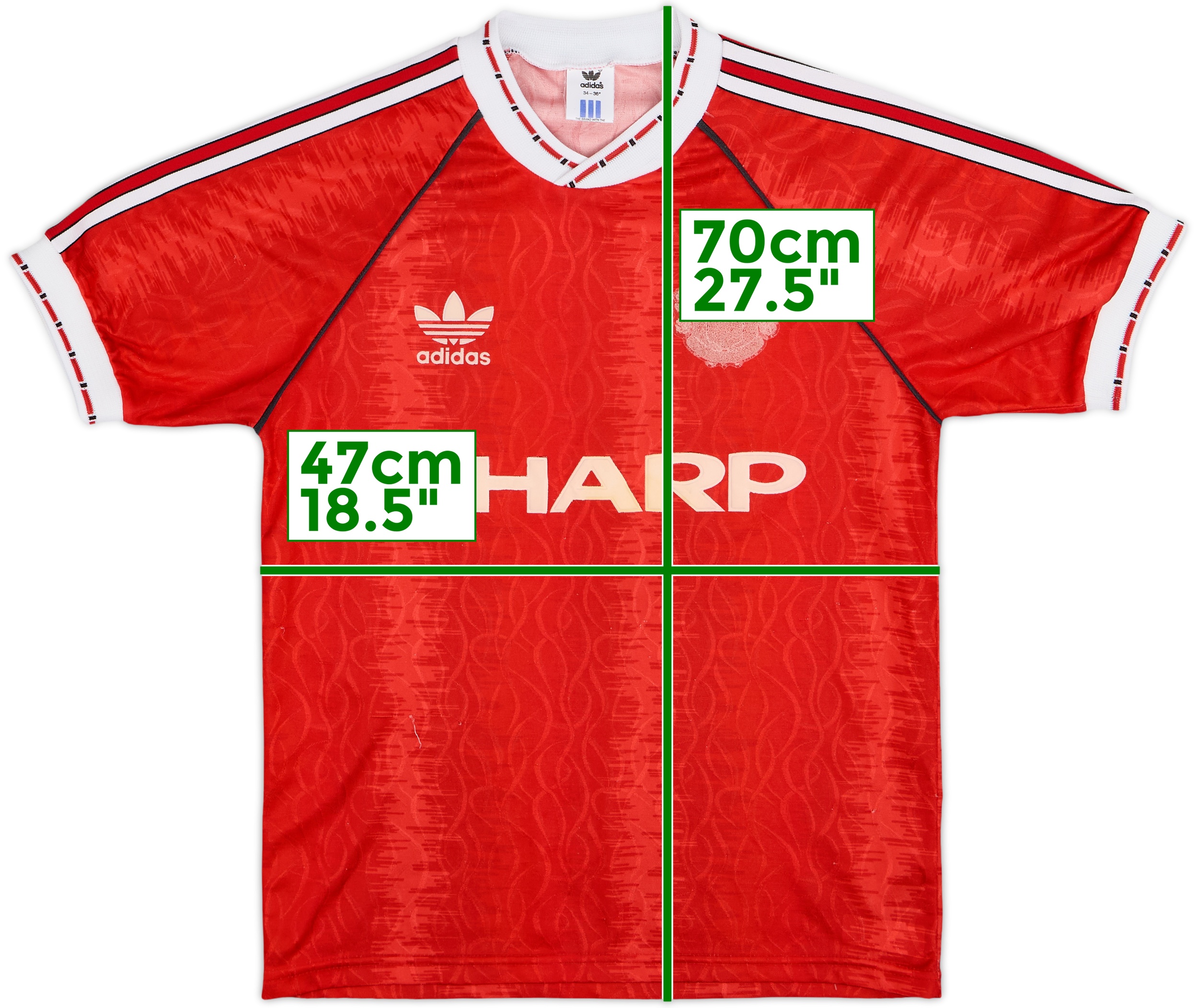 1990-92 Manchester United Home Shirt - 3/10 - (S)