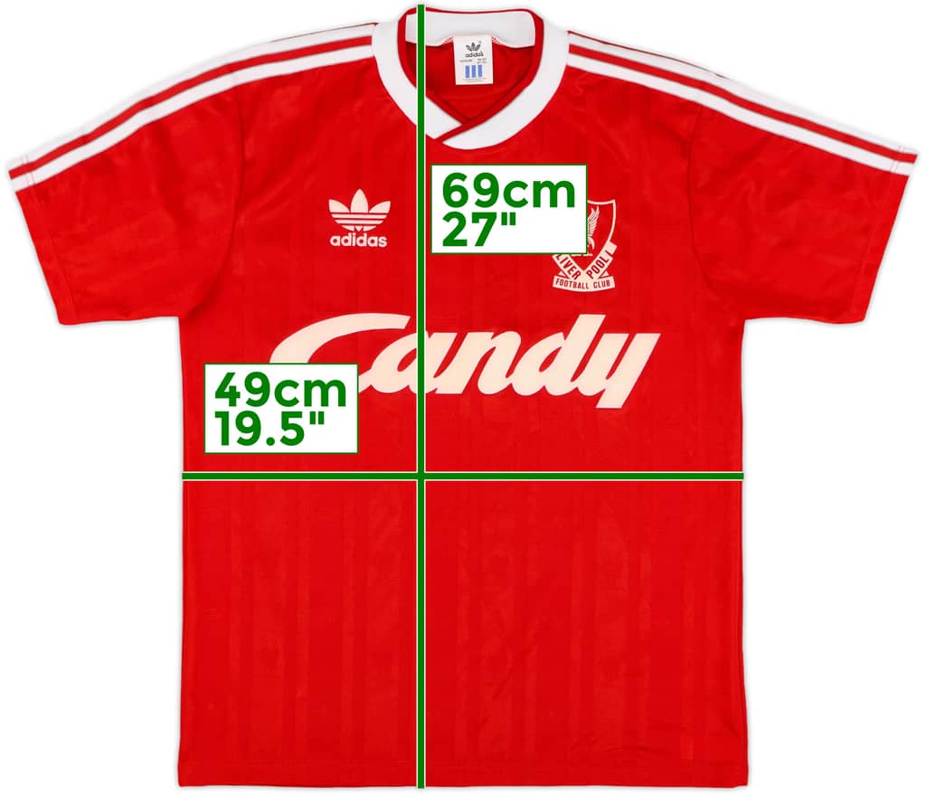 1988-89 Liverpool Home Shirt - 9/10 - (M)
