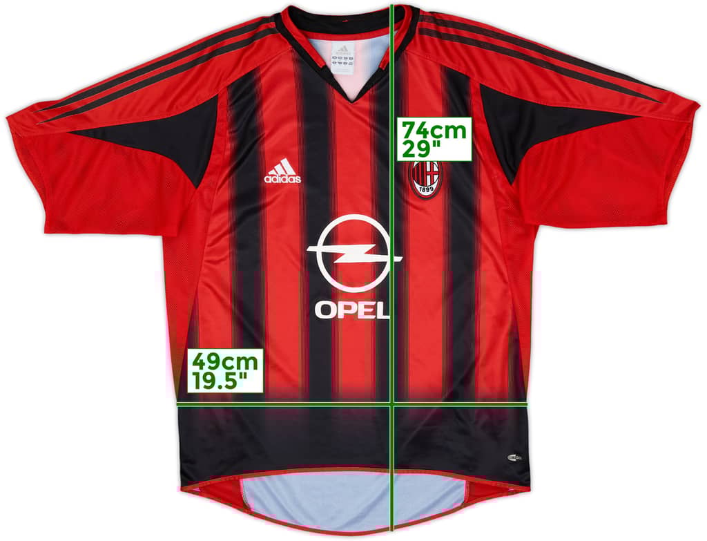 2004-05 AC Milan Home Shirt - 7/10 - (M)