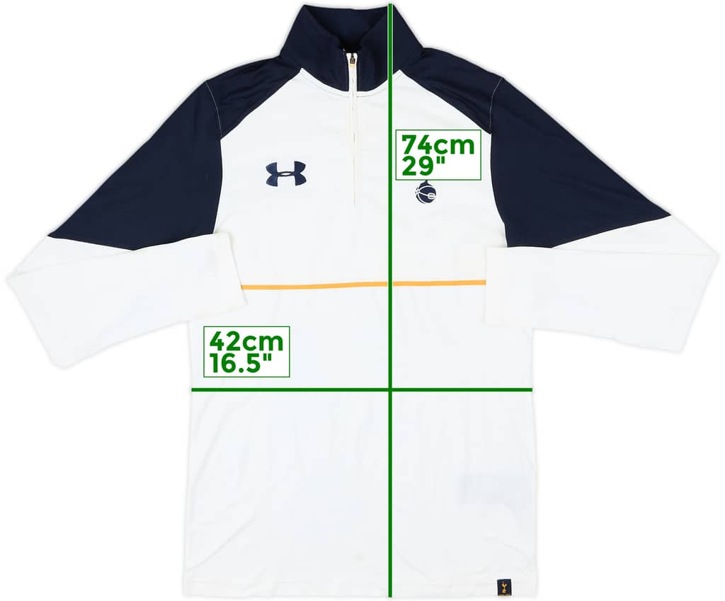 2016-17 Tottenham Under Armour 1/4 Zip Drill Top - 7/10 - (M)