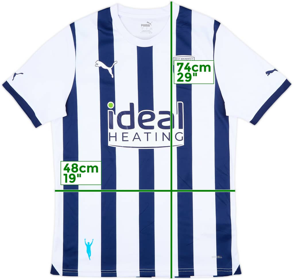 2023-24 West Brom Home Shirt - 8/10 - (M)