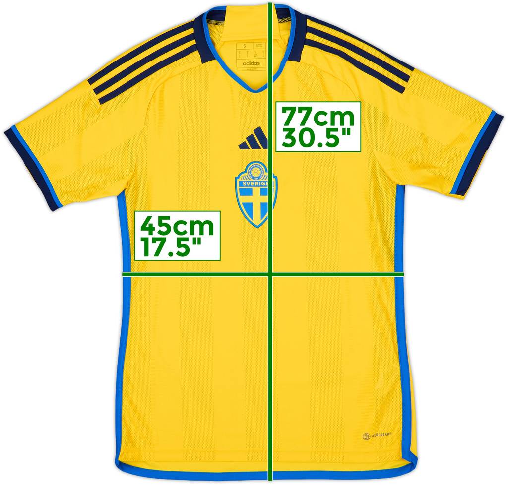 2022-23 Sweden Home Shirt - 10/10 - (S)