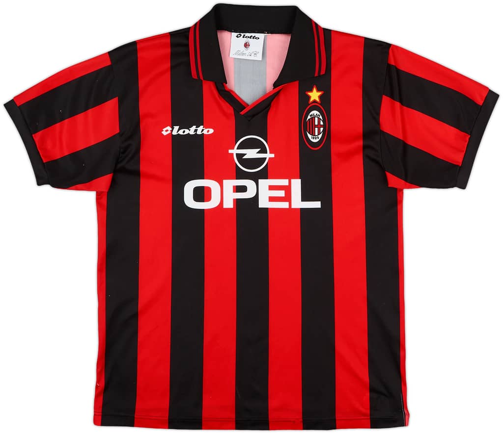 1997-98 AC Milan Home Shirt - 6/10 - (S.Boys)