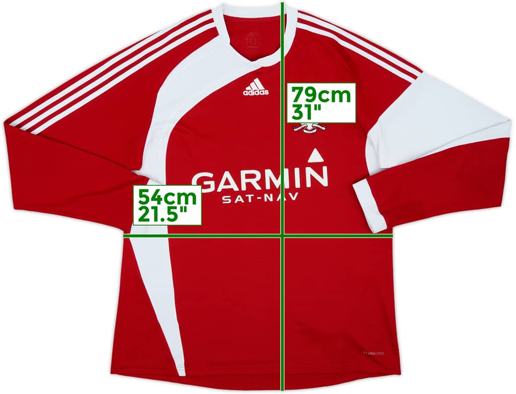 2009-10 Middlesbrough Home L/S Shirt - 8/10 - (XL)