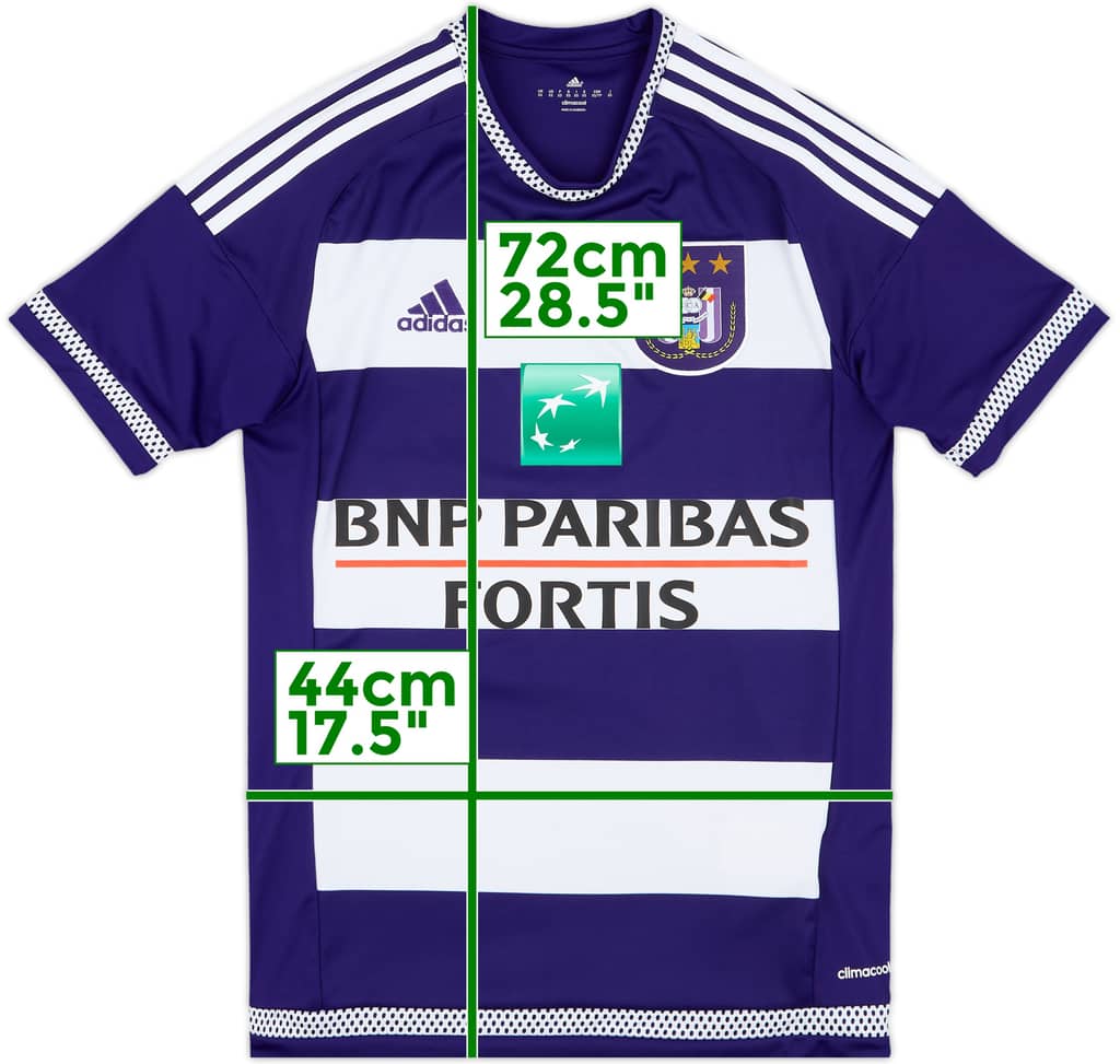 2015-16 Anderlecht Home Shirt - 7/10 - (XS)