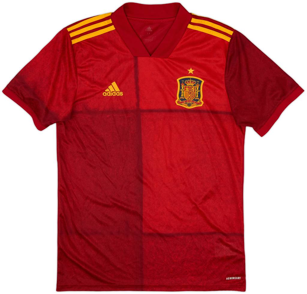 2020-21 Spain Home Shirt - 9/10 - (M)