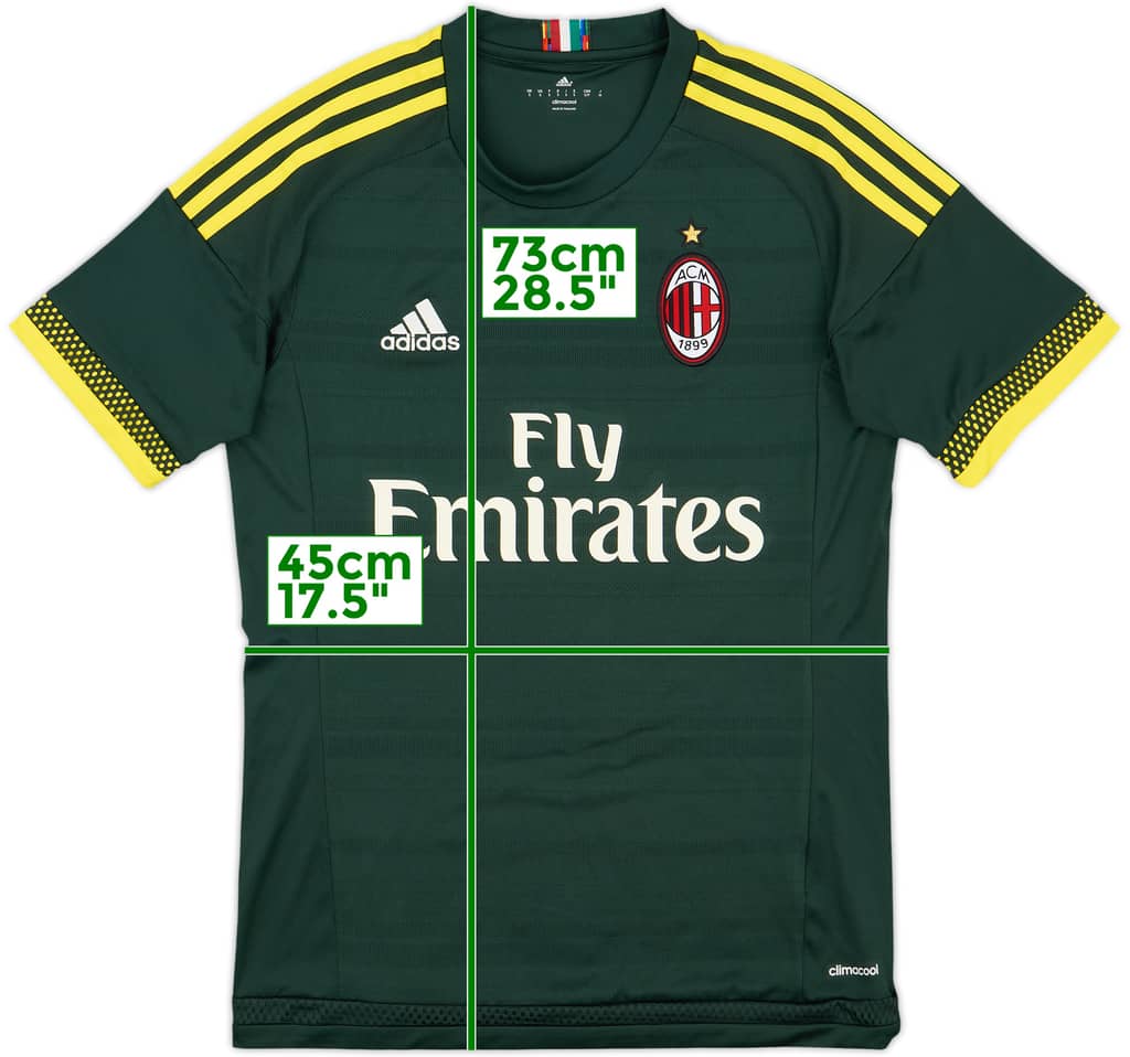 2015-16 AC Milan Third Shirt - 8/10 - (S)