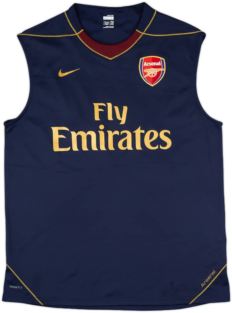 2007-08 Arsenal Nike Training Vest - 9/10 - (L)