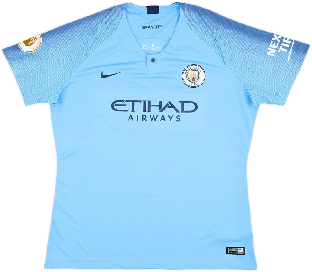 2018-19 Manchester City Home Shirt - 9/10 - (Women's XL)