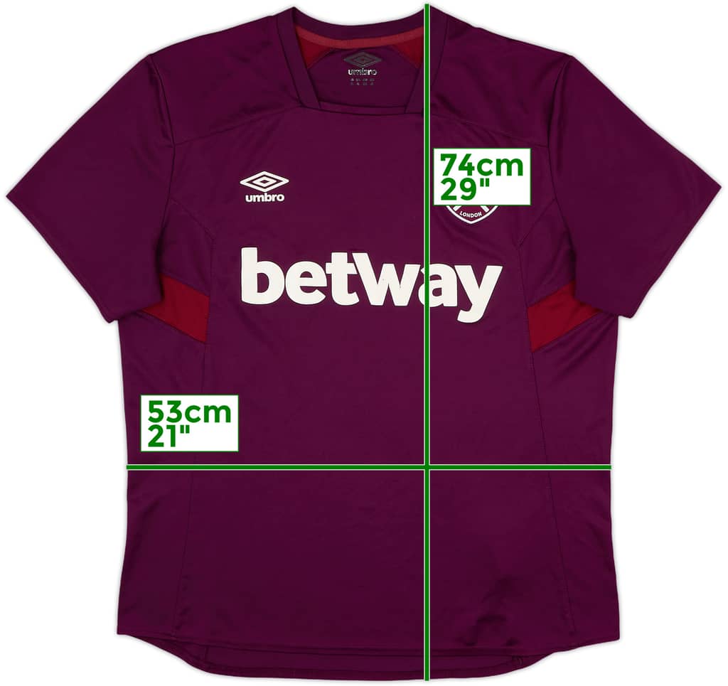 2019-20 West Ham Umbro Training Shirt - 9/10 - (XL)