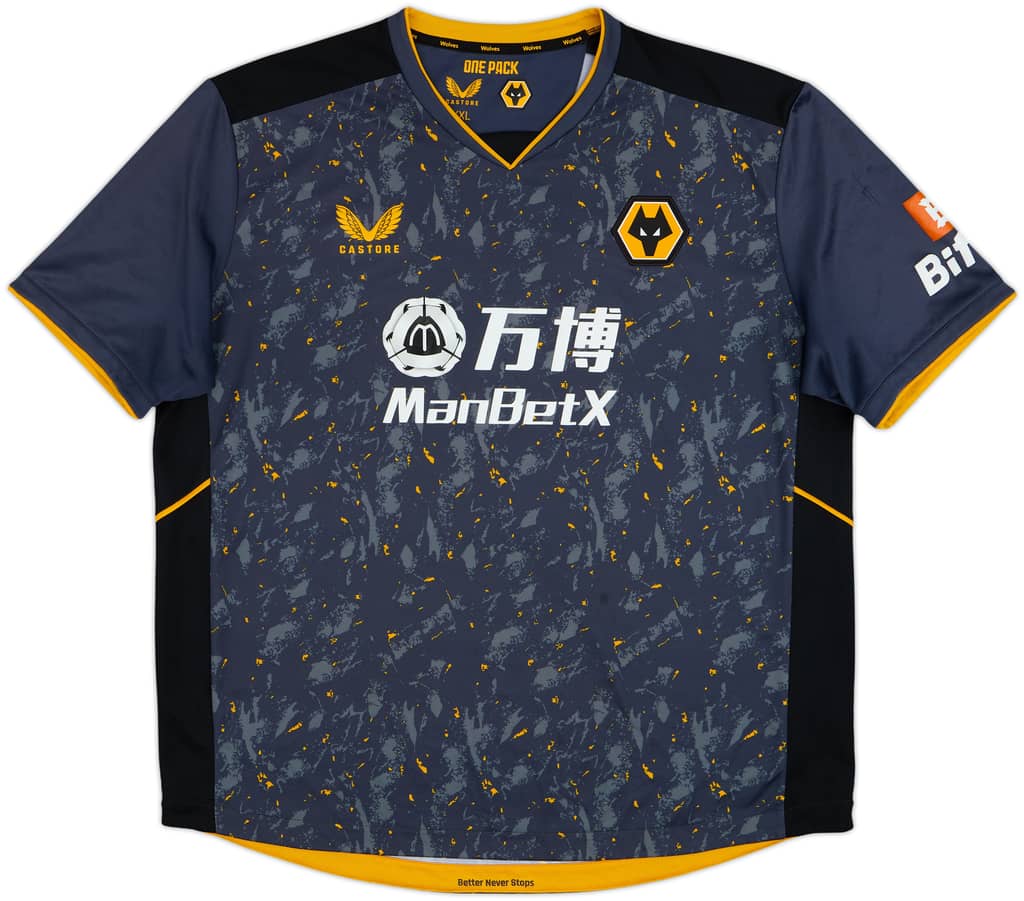 2021-22 Wolves Away Shirt - 9/10 - (XXL)