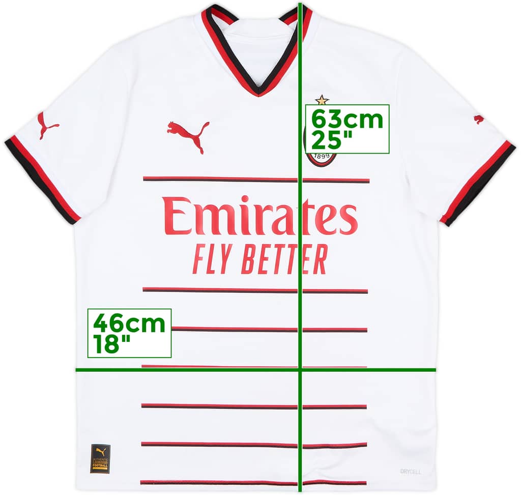 2022-23 AC Milan Away Shirt - 8/10 - (L.Boys)