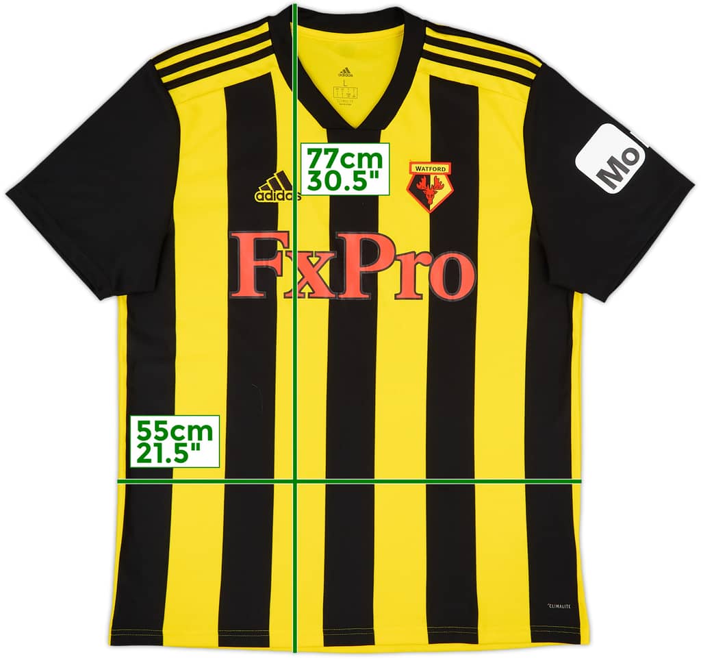 2018-19 Watford Home Shirt - 9/10 - (L)