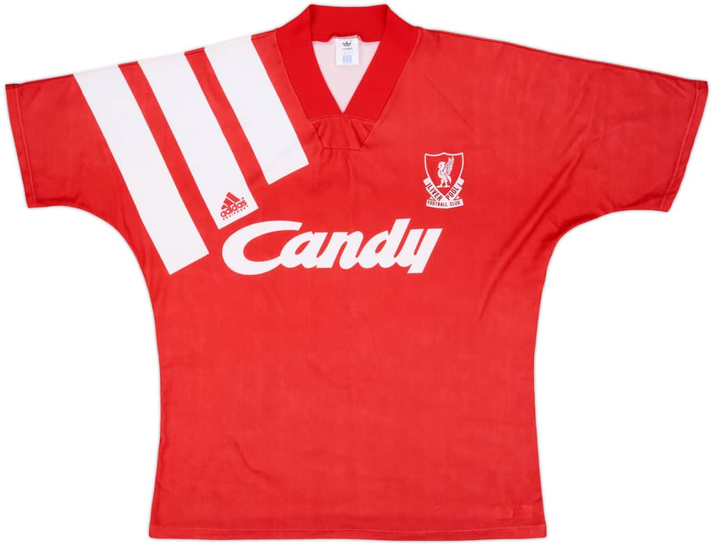 1991-92 Liverpool Home Shirt - 8/10 - (L)