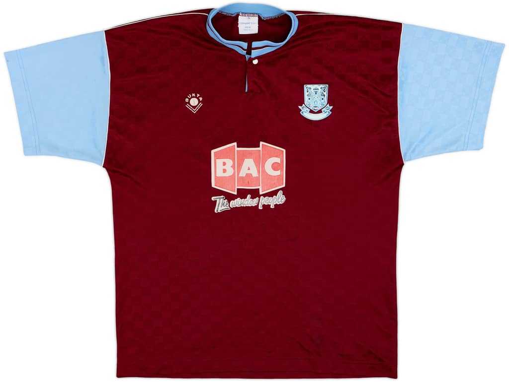 1989-90 West Ham Home Shirt - 5/10 - (L)