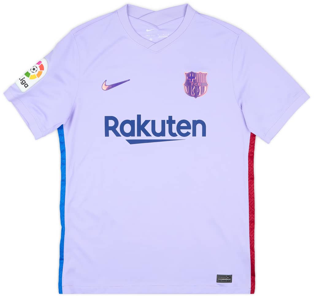 2021-22 Barcelona Away Shirt F. De Jong #21 - 10/10 - (M)