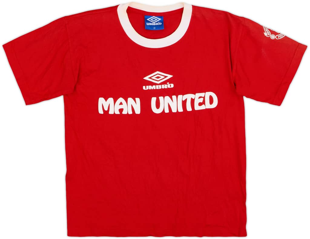 1992-94 Manchester United Umbro Cotton Tee - 6/10 - (L.Boys)