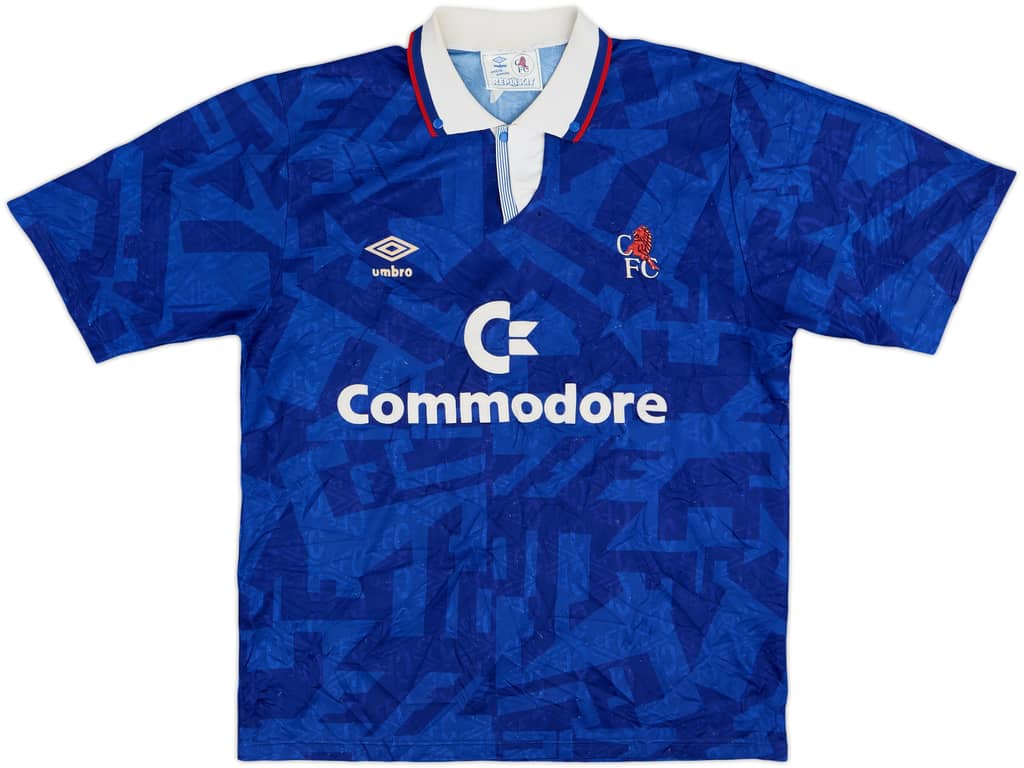 1991-93 Chelsea Home Shirt - 5/10 - (Y)