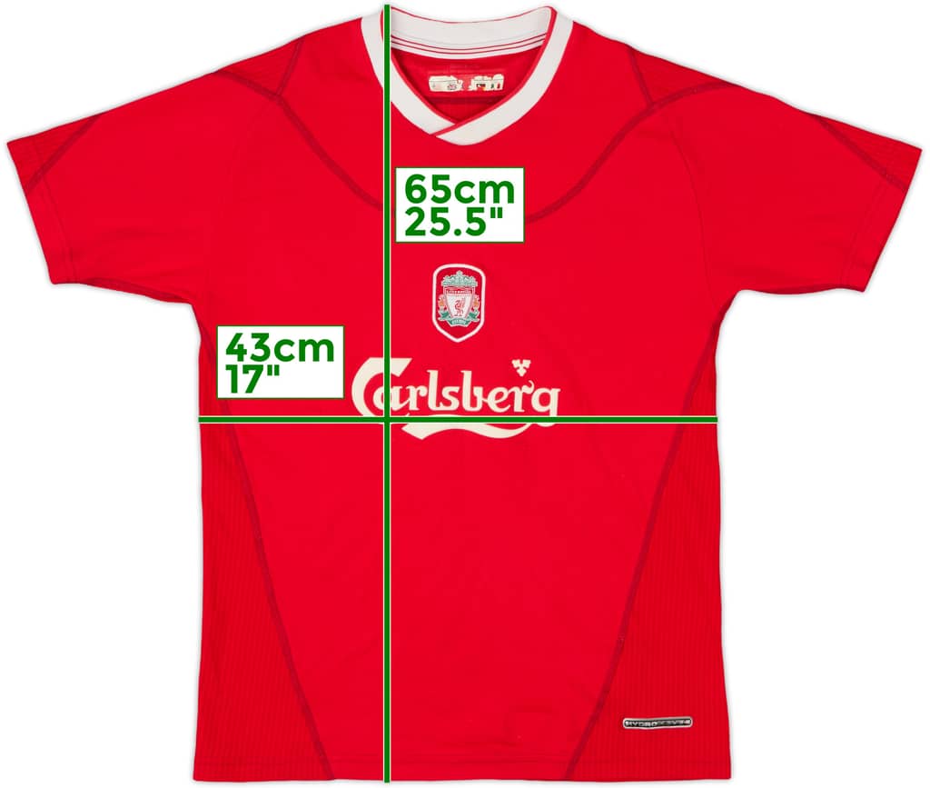 2002-04 Liverpool Home Shirt - 7/10 - (L.Boys)