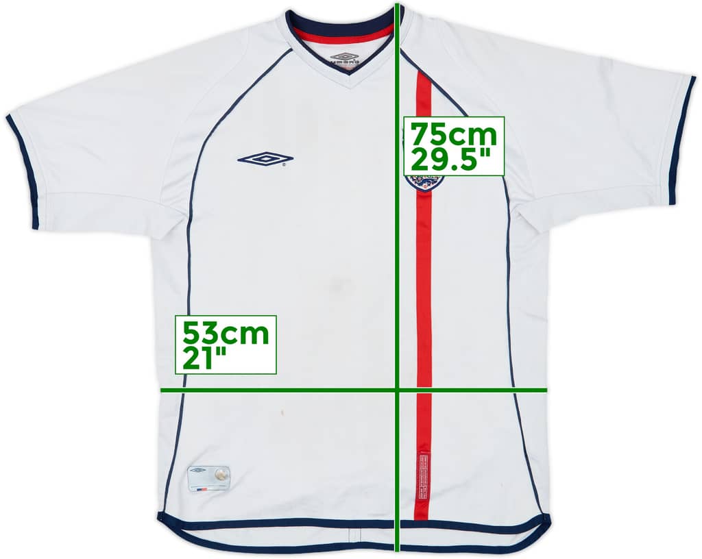 2001-03 England Home Shirt - 5/10 - (L)