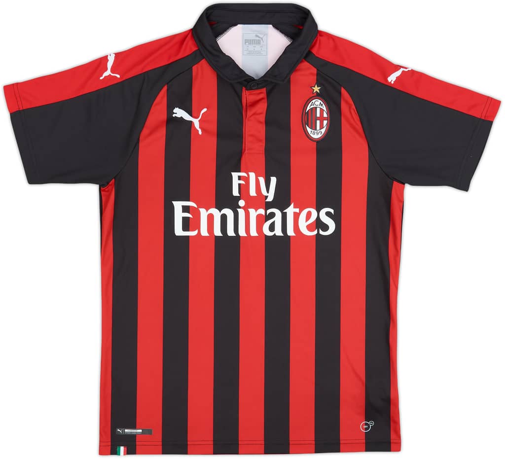 2018-19 AC Milan Home Shirt - 8/10 - (M)
