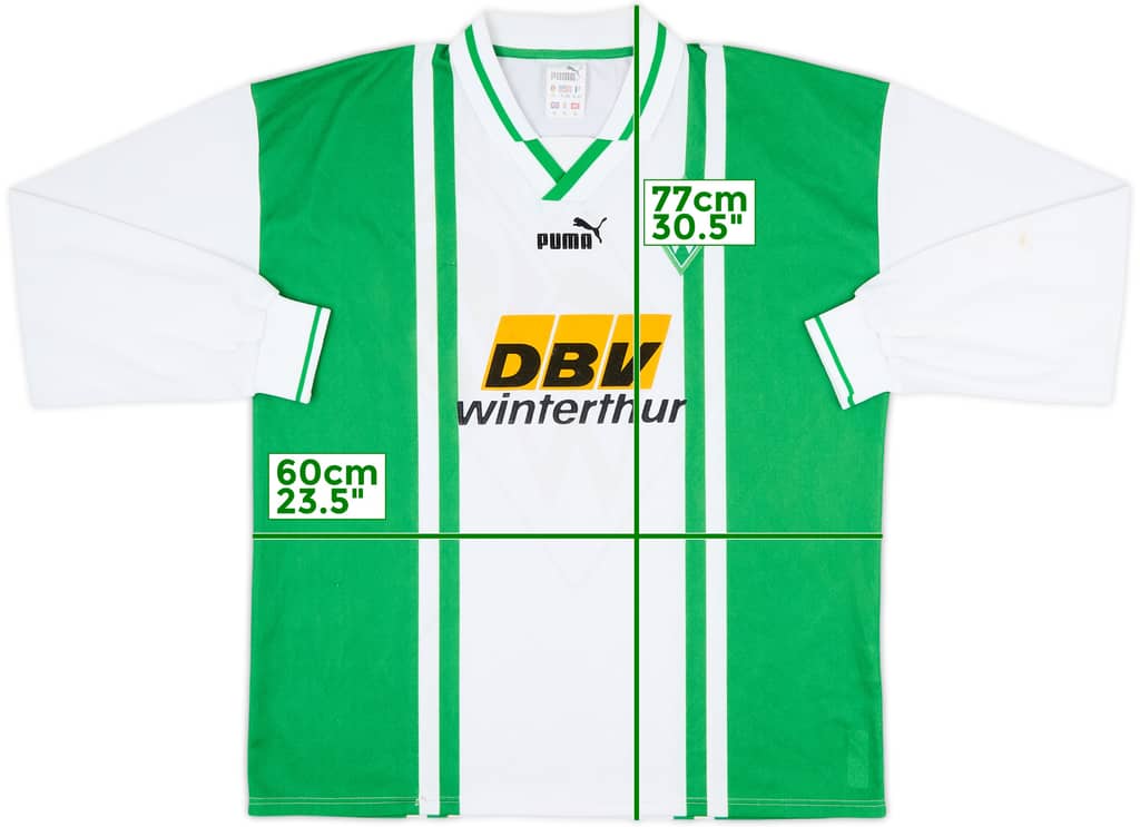 1996-97 Werder Bremen Home L/S Shirt - 8/10 - (XL)