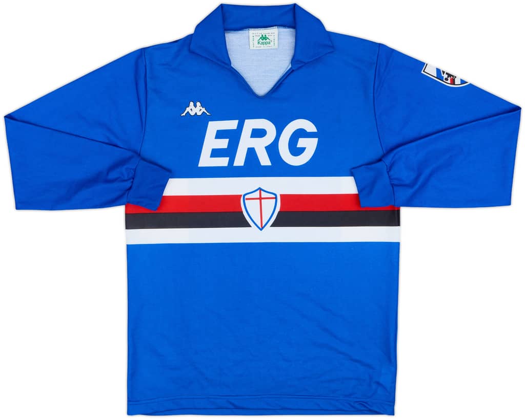 1989-90 Sampdoria Home L/S Shirt - 8/10 - (M)
