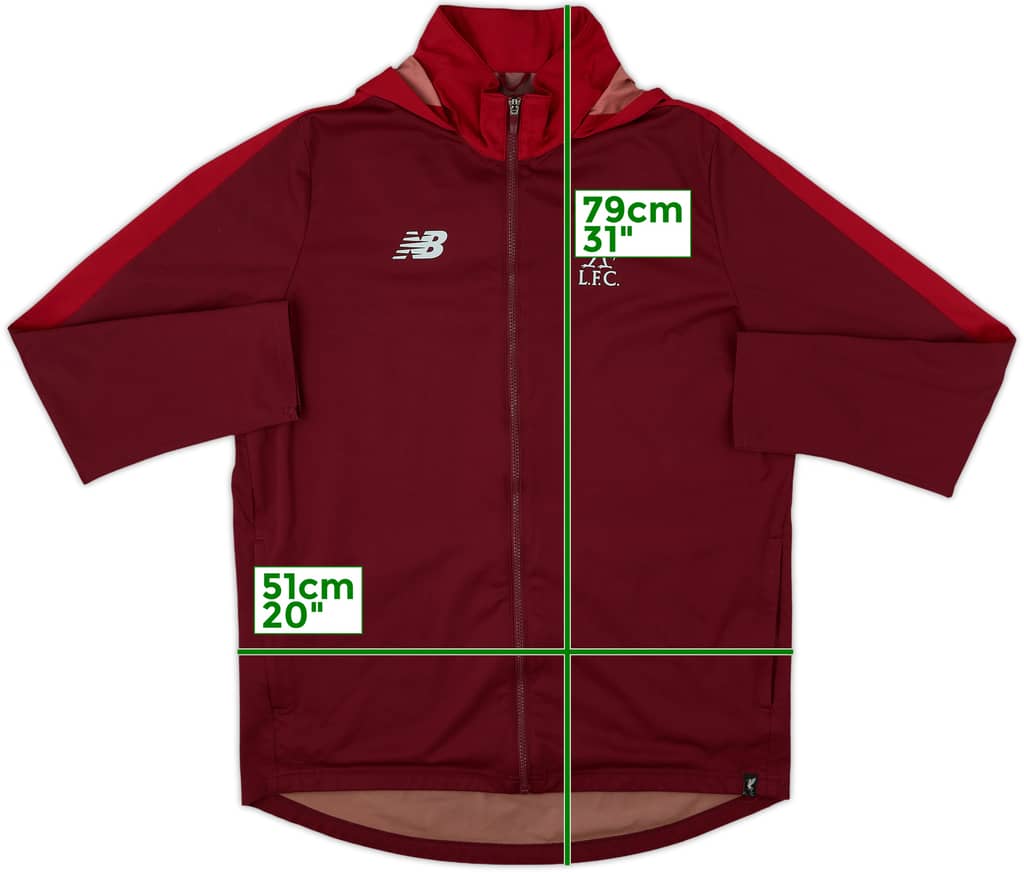 2018-19 Liverpool New Balance Hooded Track Jacket - 8/10 - (XL)