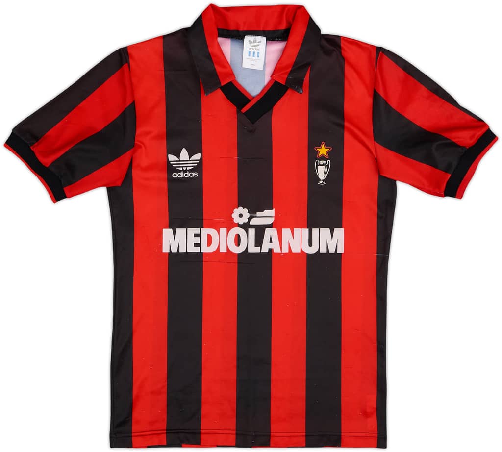 1990-91 AC Milan Home Shirt - 6/10 - (S)