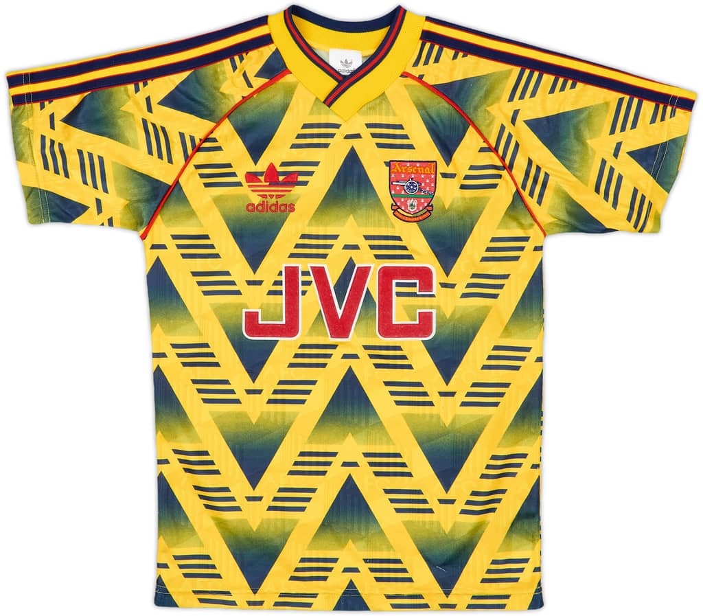 1991-93 Arsenal Away Shirt - 8/10 - (M.Boys)