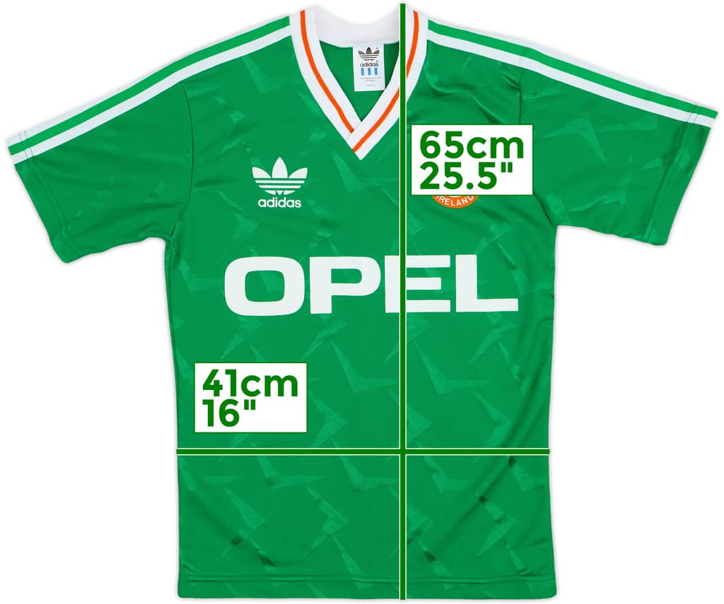 1990-92 Ireland Home Shirt - 8/10 - (Y)