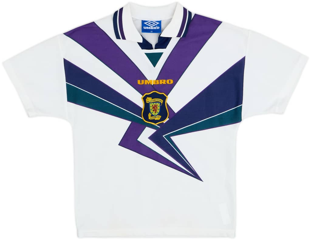 1995-96 Scotland Away Shirt - 9/10 - (L.Boys)