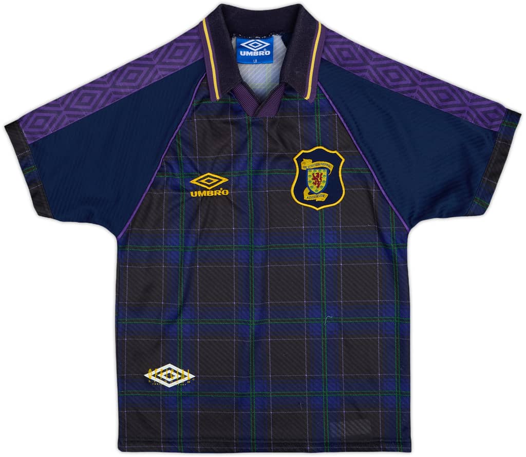 1994-96 Scotland Home Shirt - 8/10 - (L.Boys)