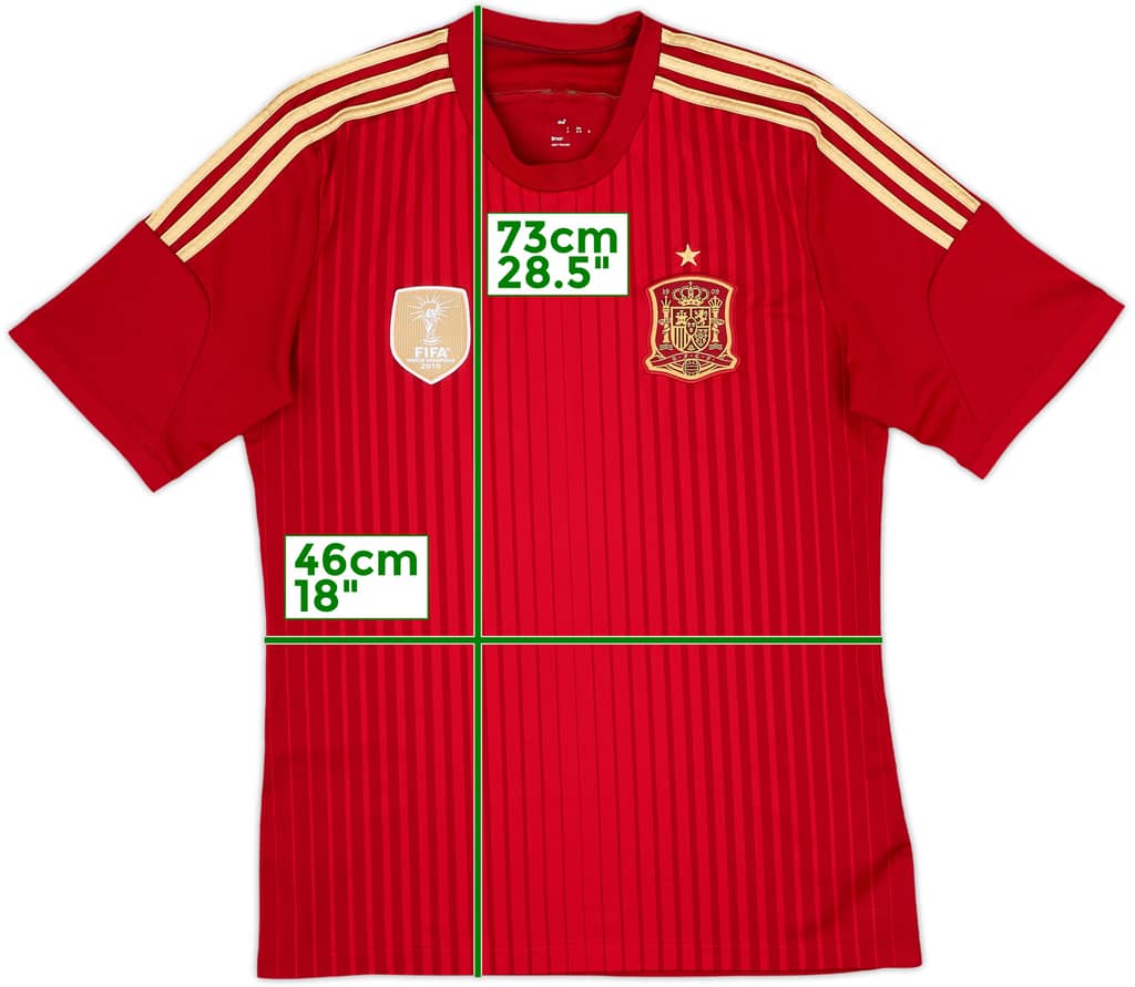 2013-15 Spain Home Shirt - 8/10 - (M)
