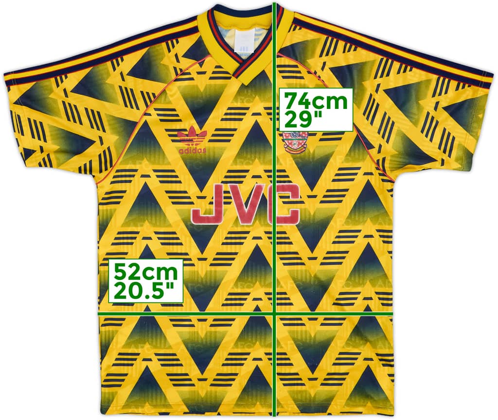 1991-93 Arsenal Away Shirt - 8/10 - (M)