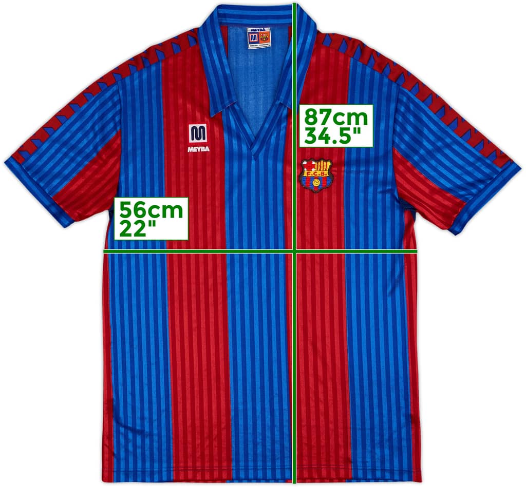 1989-92 Barcelona Home Shirt - 8/10 - (XXL)