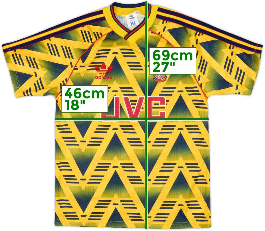 1991-93 Arsenal Away Shirt - 8/10 - (S)