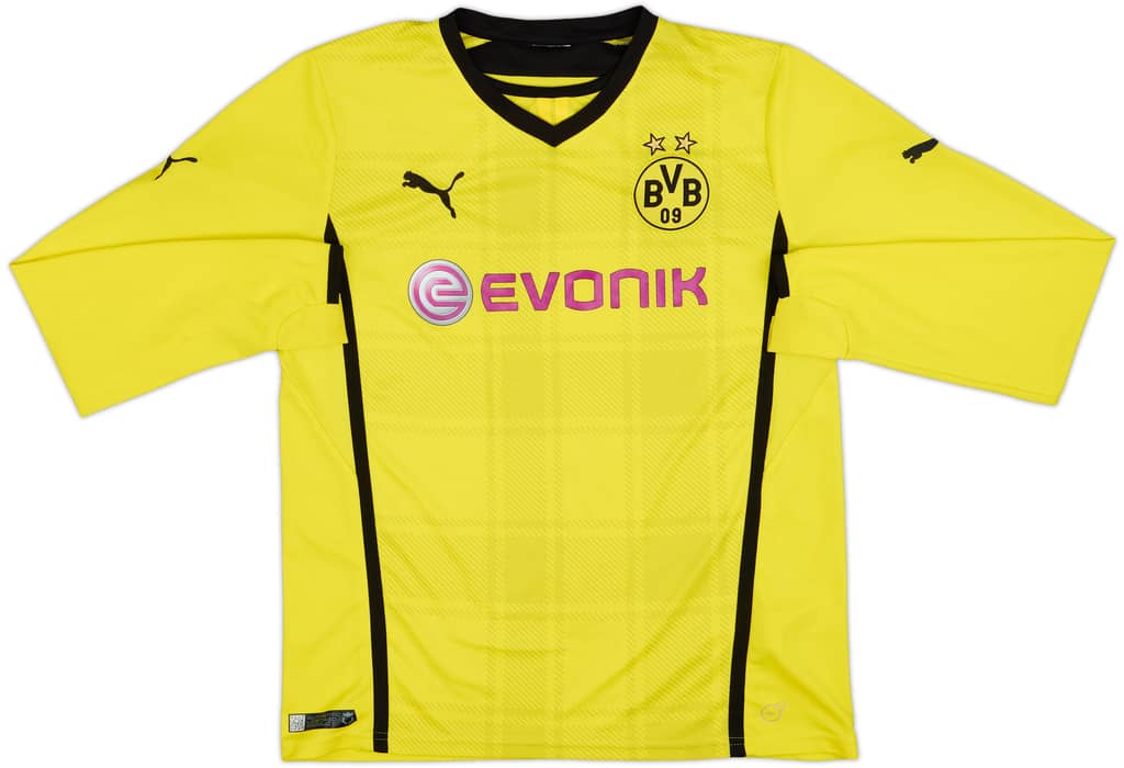 2013-14 Borussia Dortmund Home L/S Shirt - 8/10 - (S)