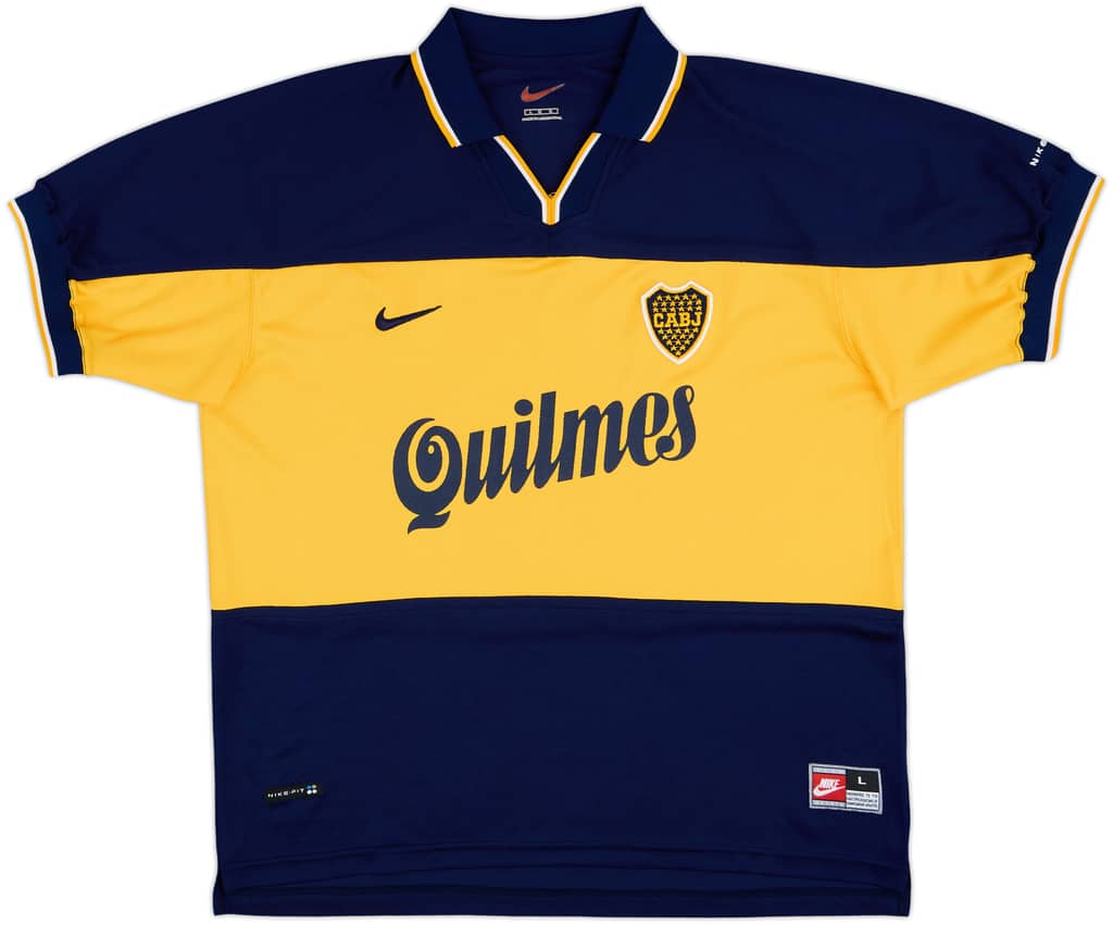 1998-00 Boca Juniors Home Shirt - 8/10 - (L)
