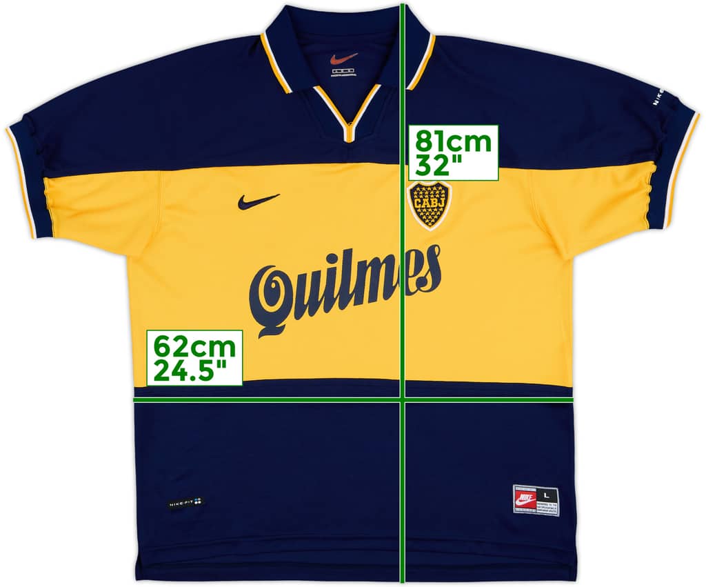 1998-00 Boca Juniors Home Shirt - 8/10 - (L)