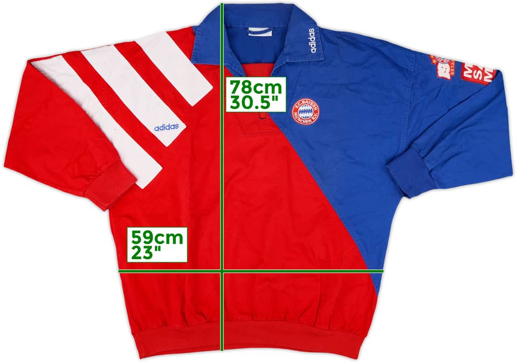 1993-95 Bayern Munich adidas Drill Top - 9/10 - (L)