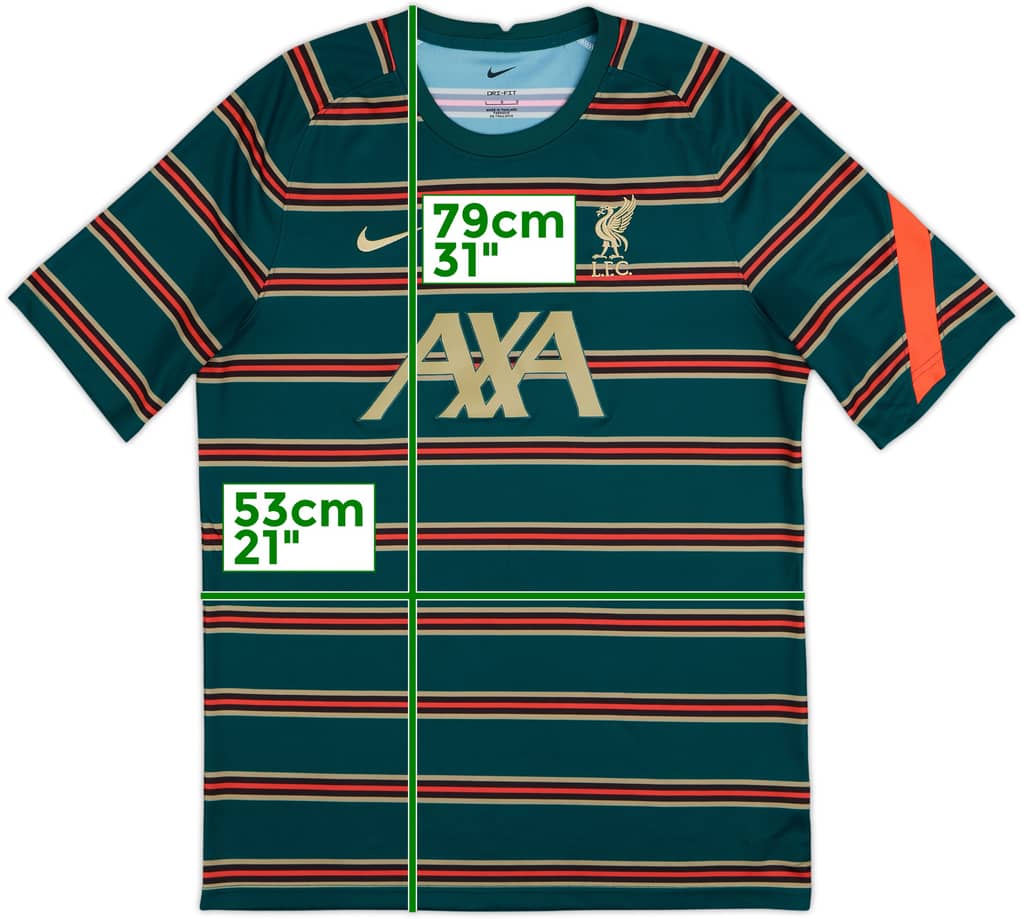 2021-22 Liverpool Nike Pre-Match Training Shirt - 9/10 - (L)