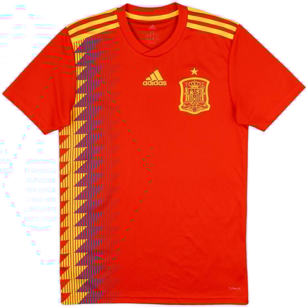 2018-19 Spain Home Shirt - 9/10 - (XS)