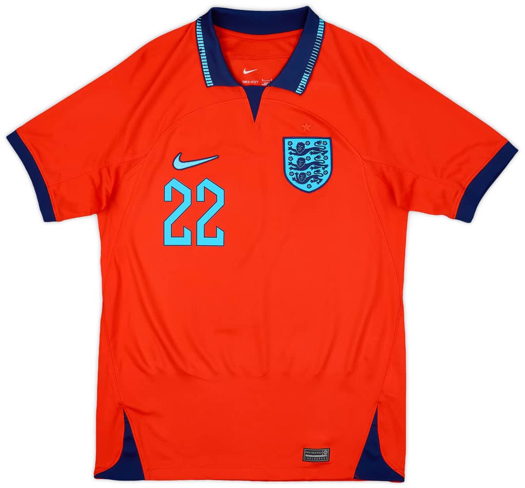 2022-23 England Away Shirt Bellingham #22 - 10/10 - (S)