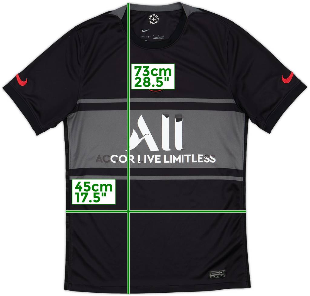 2021-22 Paris Saint-Germain Third Shirt - 4/10 - (S)