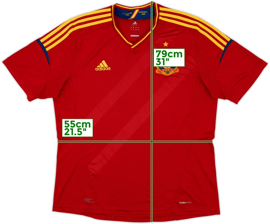 2011-12 Spain Home Shirt - 8/10 - (XL)