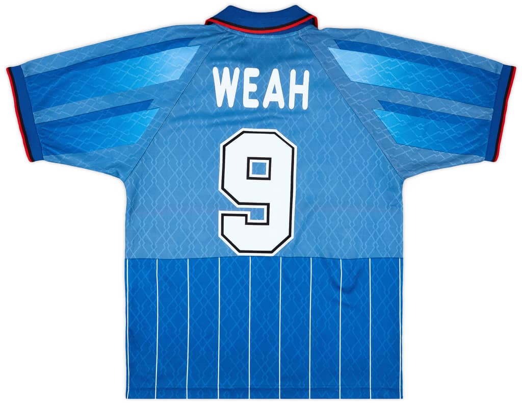 1995-96 AC Milan Fourth Shirt Weah #9 - 9/10 - (M)