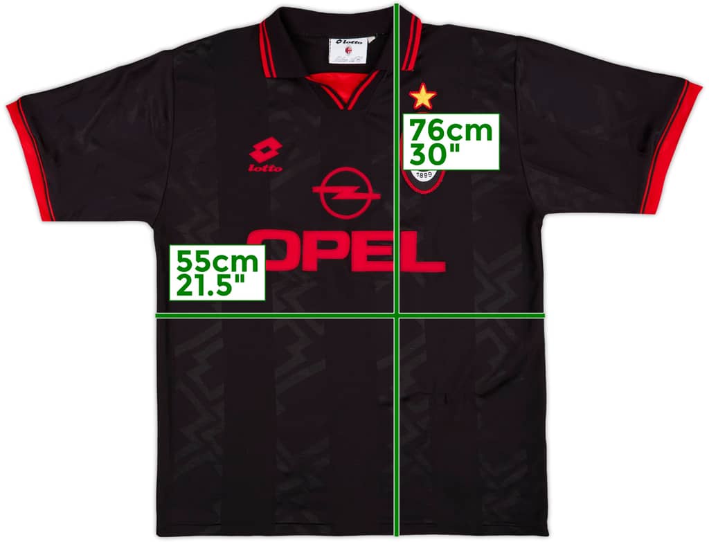 1996-97 AC Milan Third Shirt - 9/10 - (L)