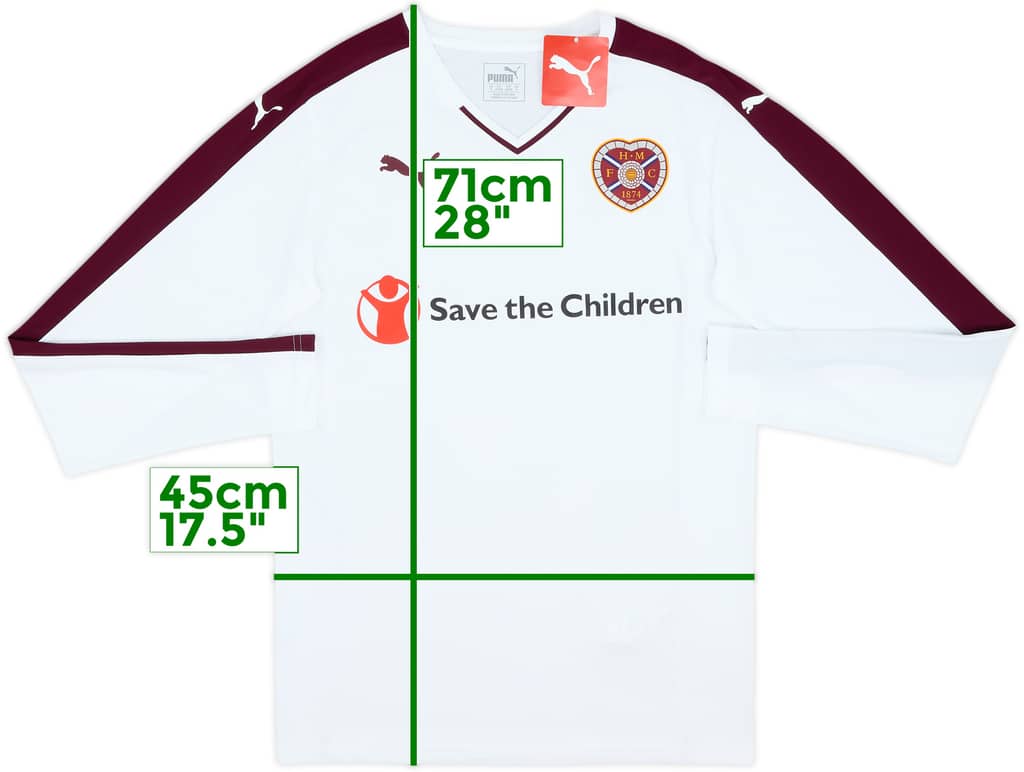 2015-16 Hearts Away L/S Shirt (S)